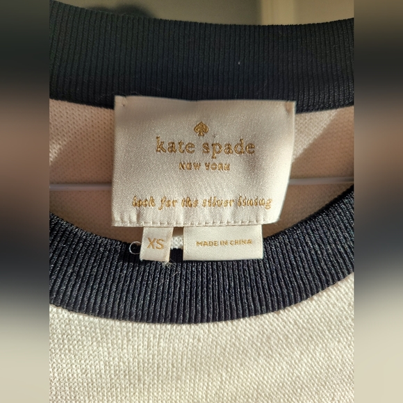 Kate Spade Suba Stripe Dress White Size XS - Picture 4 of 7